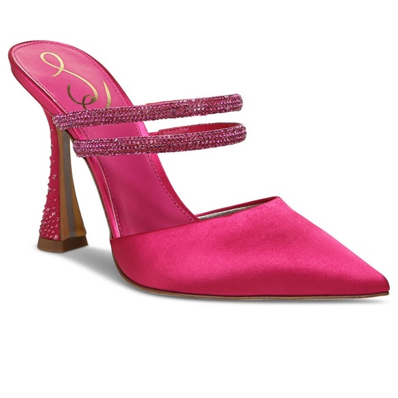 Sam Edelman Shoes - SAM EDELMAN • Women's Agustina Embellished High Heel Mules